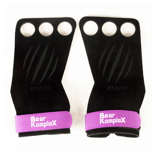 Bear KompleX 3 Hole Hand Grips | Purple Suede - RXROX