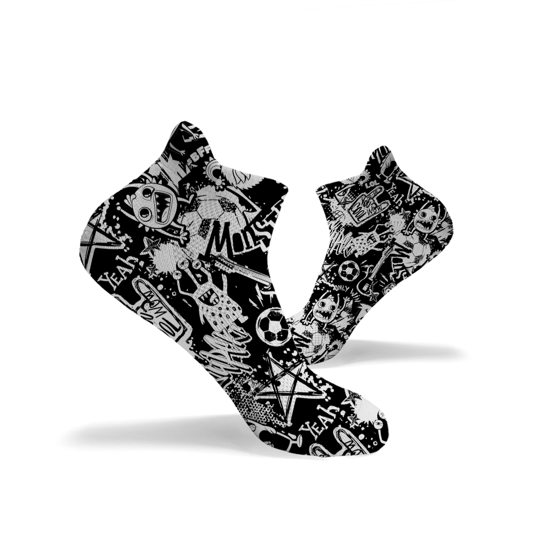 Monster Clash Ankle Socks - RXROX