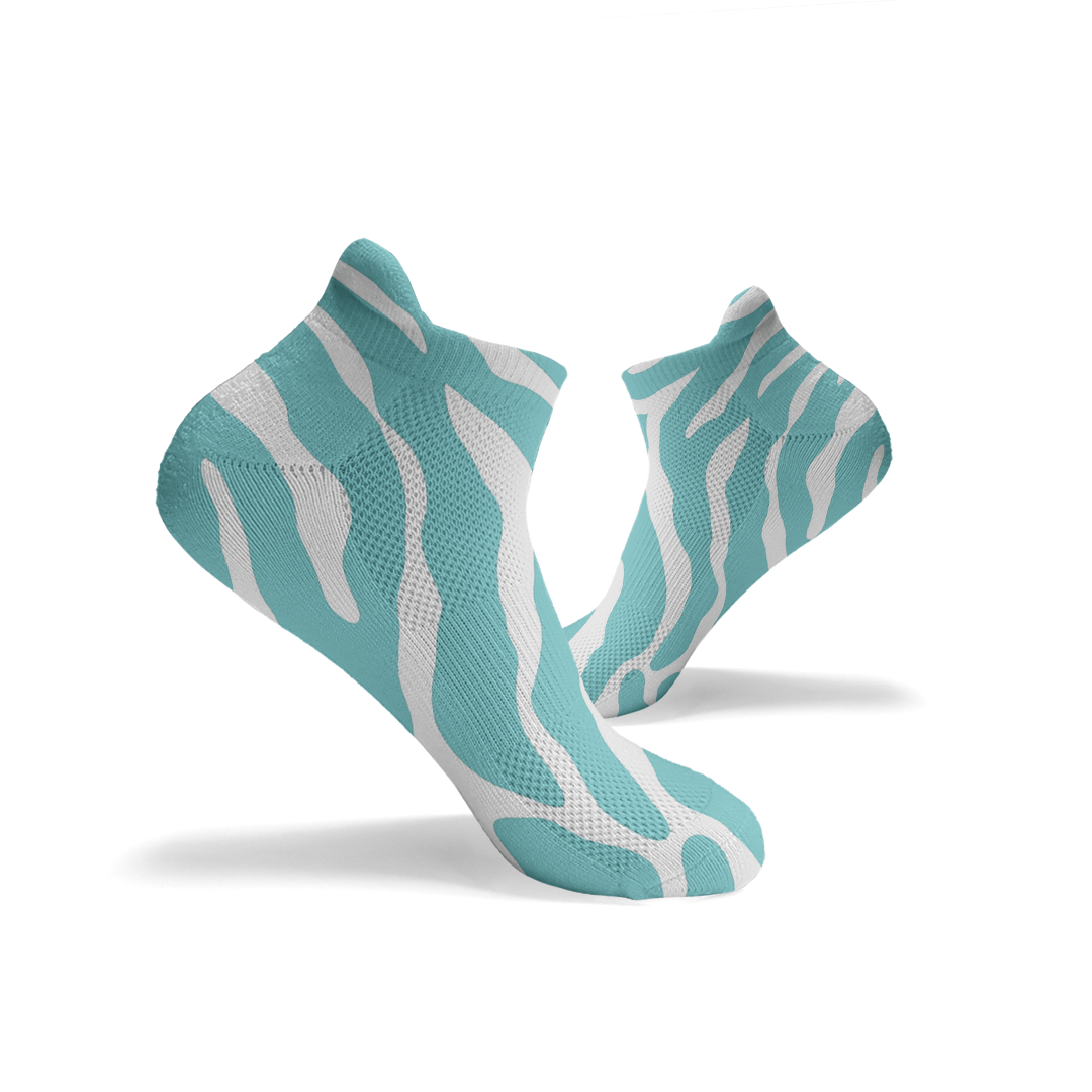 Zebra Print Ankle Socks - RXROX