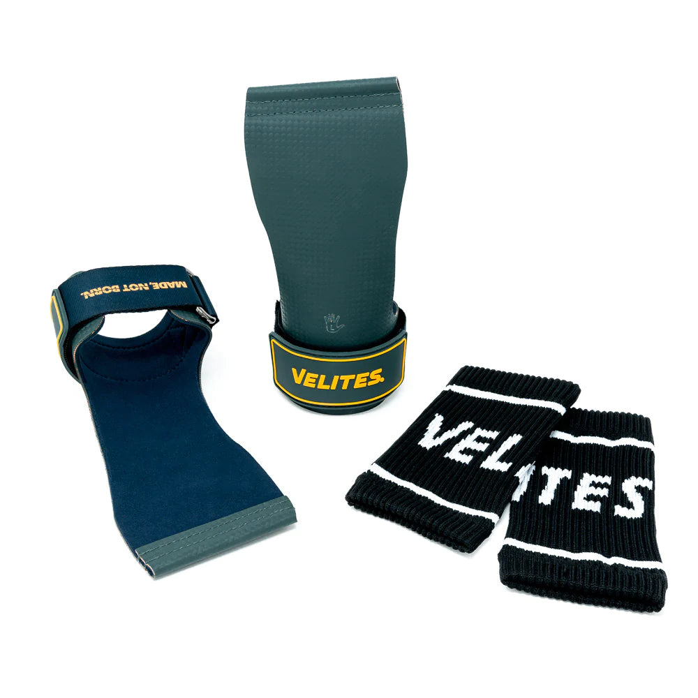 Velites Hand Grips no chalk Quad Ultra - Official grips of the CrossFit Games® | Dark Green