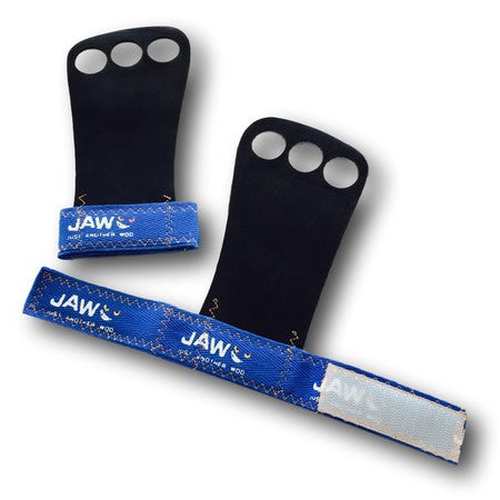 JAW Leather Pull-up Grips | Blue | WOD Gear UK | RXROX
