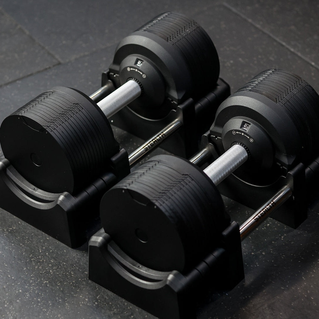 Stealth Adjustable Dumbbells Black Edition (Pair) - RXROX