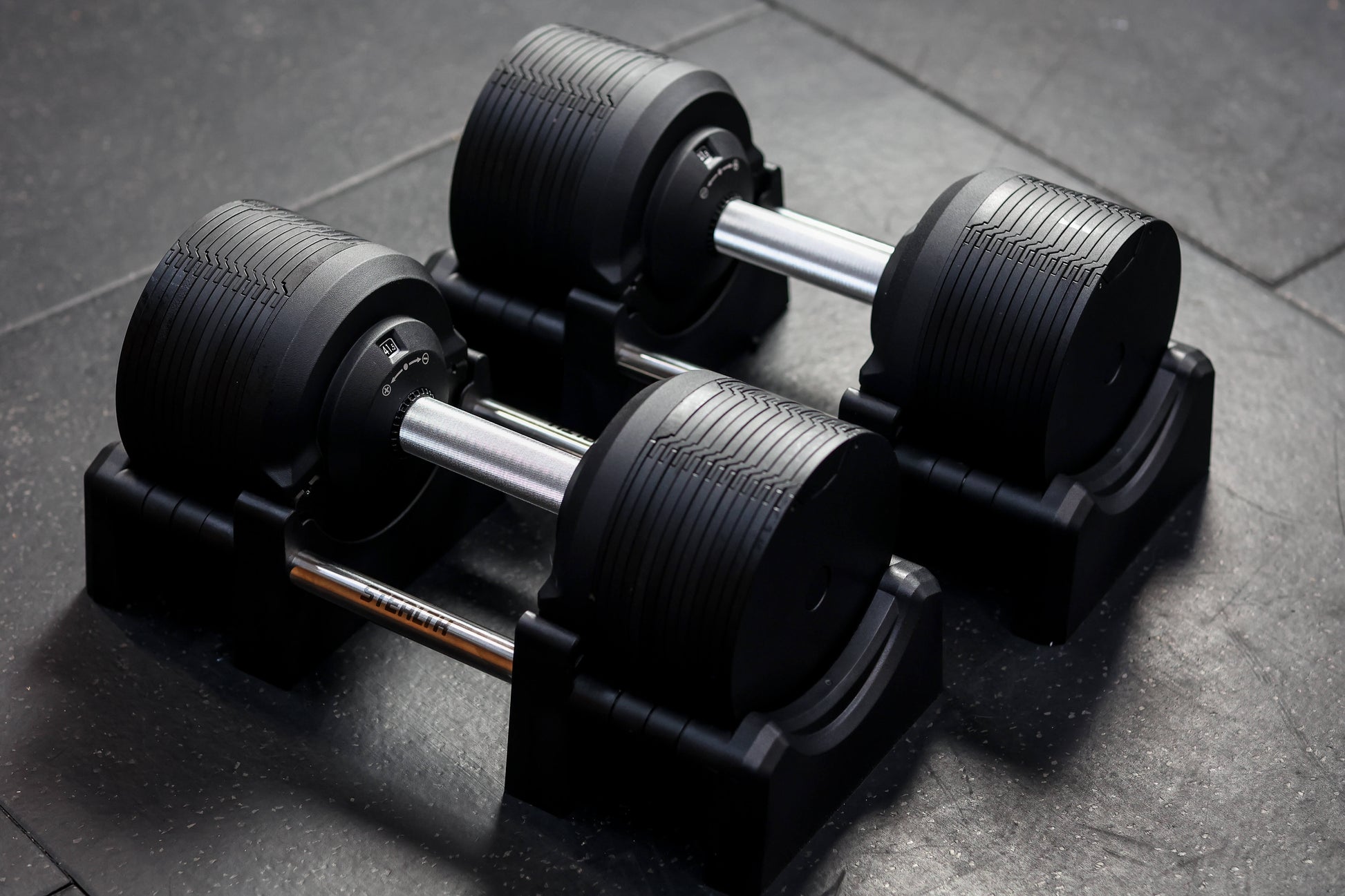 Stealth Adjustable Dumbbells Black Edition (Pair) - RXROX