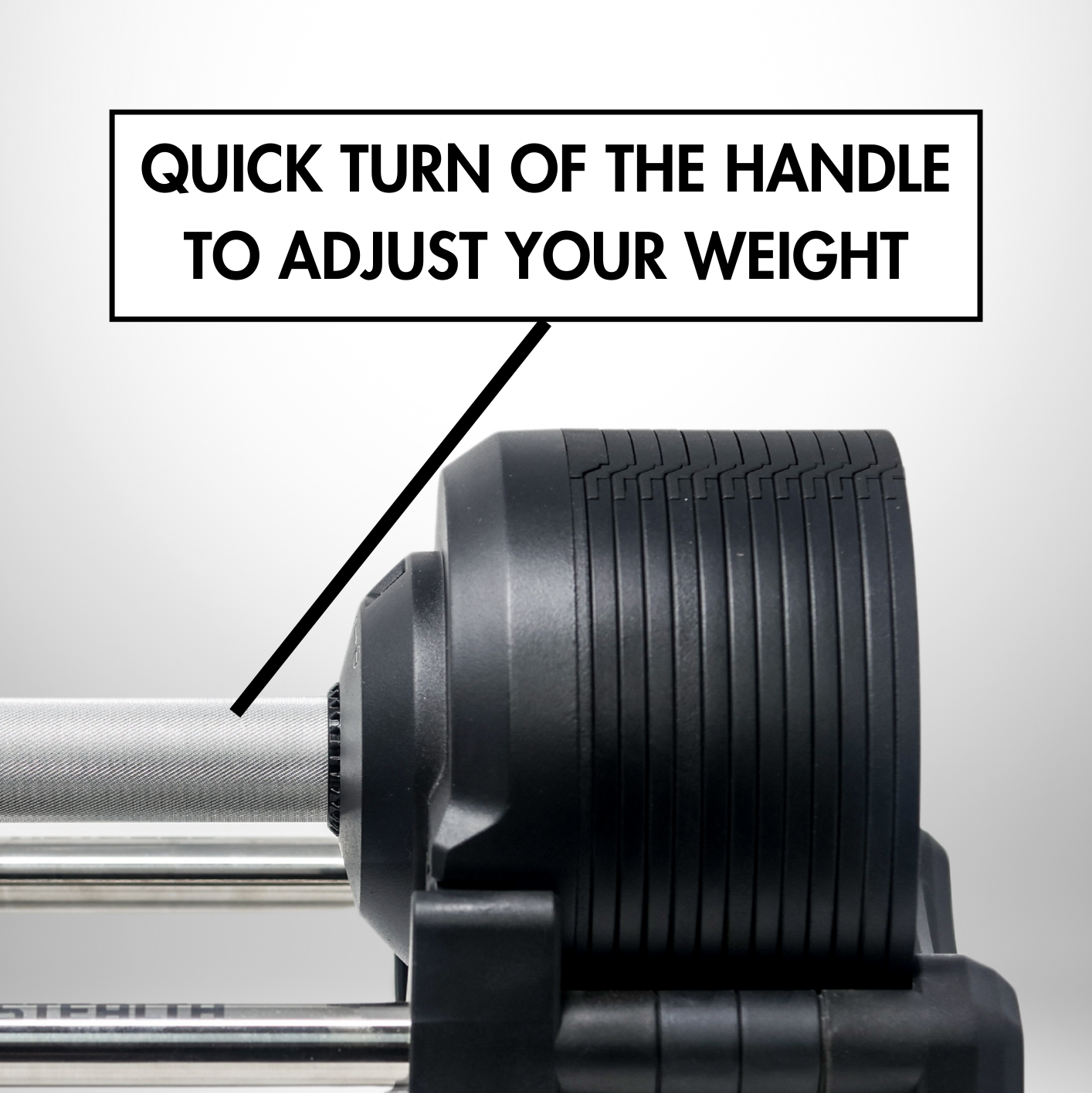 Stealth Adjustable Dumbbells Black Edition (Pair) - RXROX