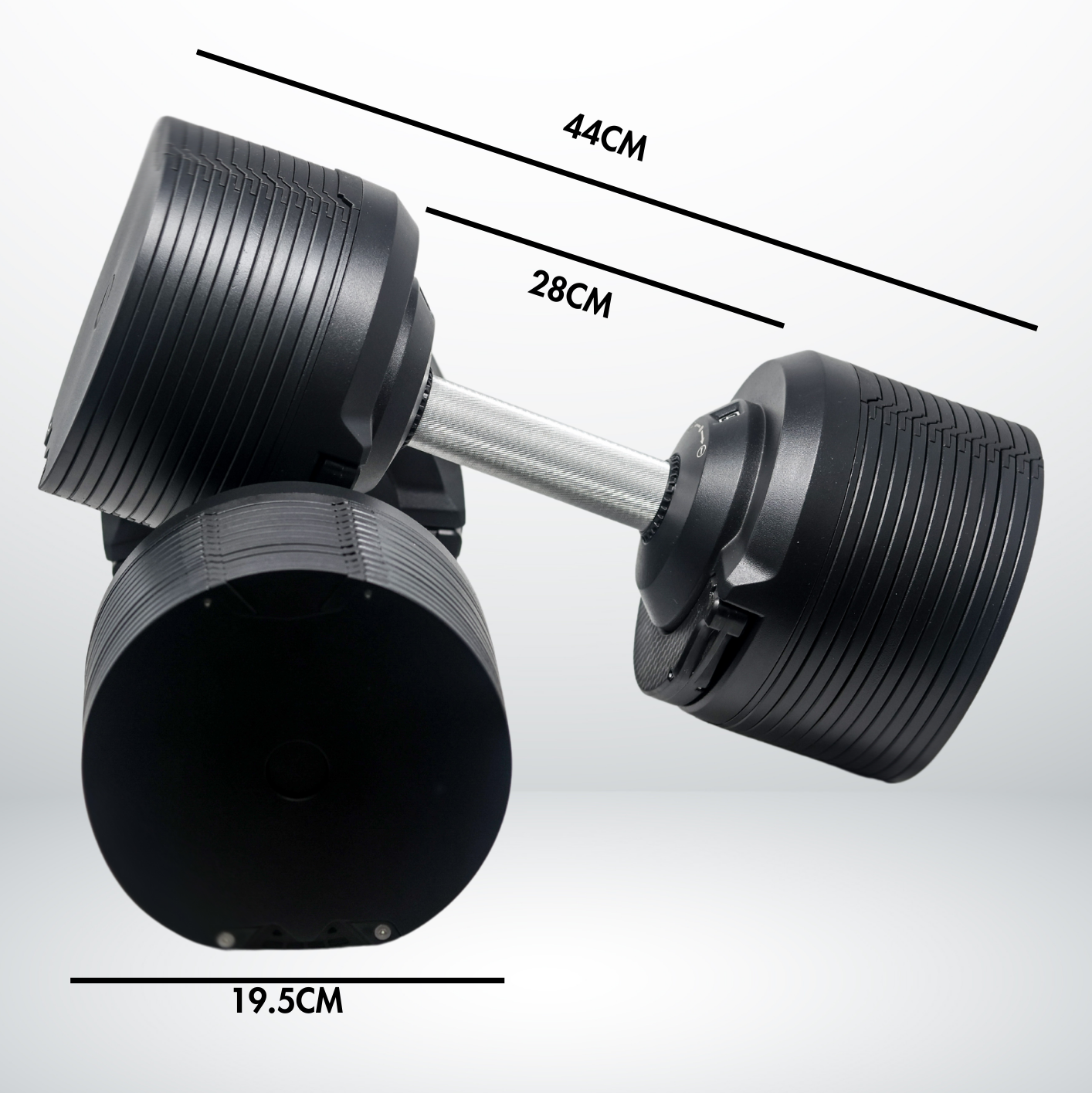 Stealth Adjustable Dumbbells Black Edition (Pair) - RXROX