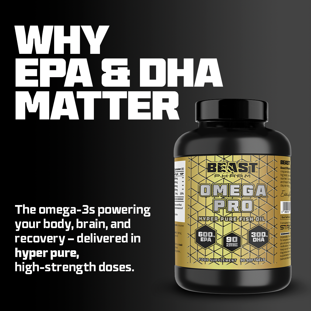 Omega 3 Pro - Hyper Pure Fish Oil with 600mg EPA & 300mg DHA - RXROX