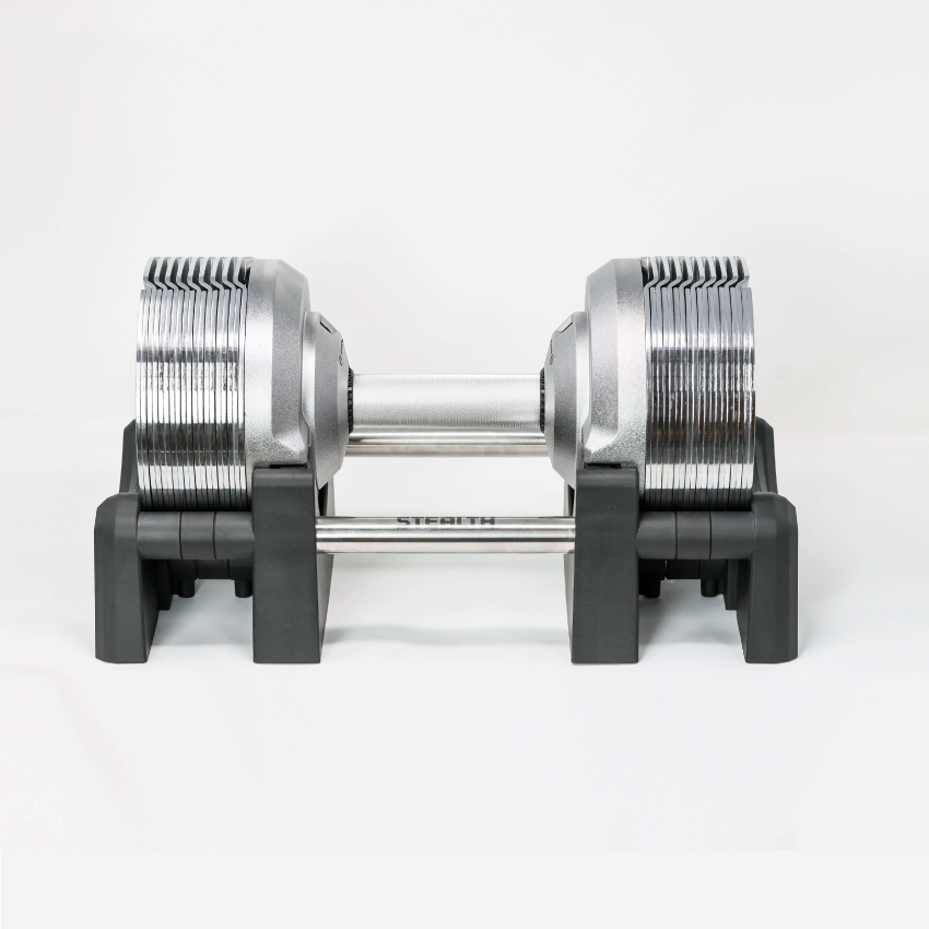 Stealth Adjustable Dumbbells Chrome Edition (Pair) - RXROX