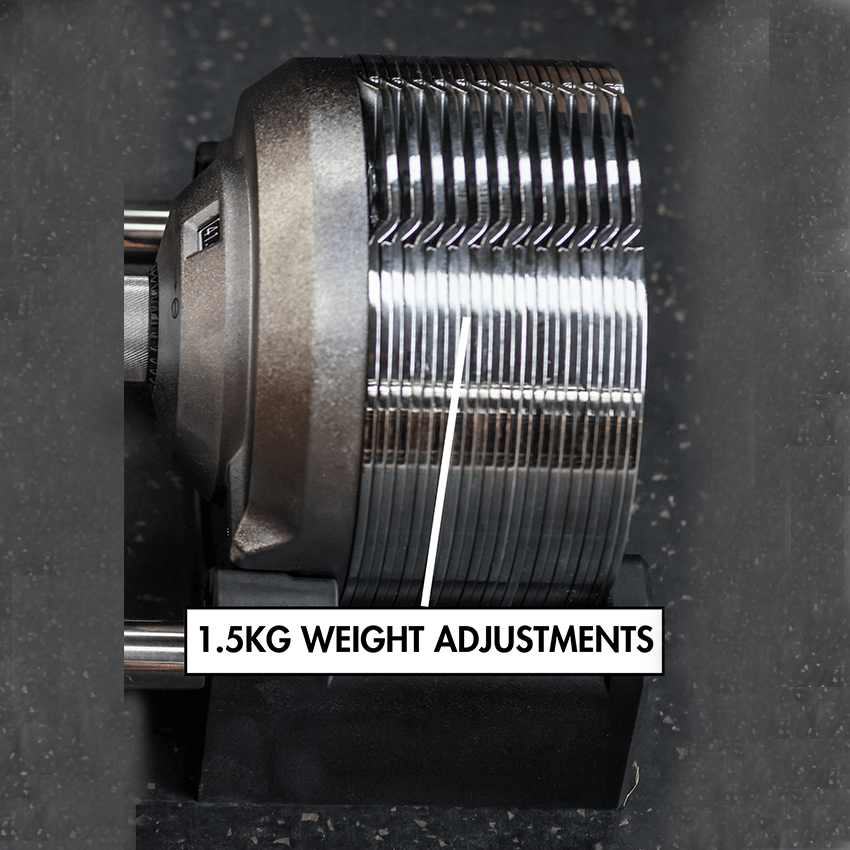 Stealth Adjustable Dumbbells Chrome Edition (Pair) - RXROX