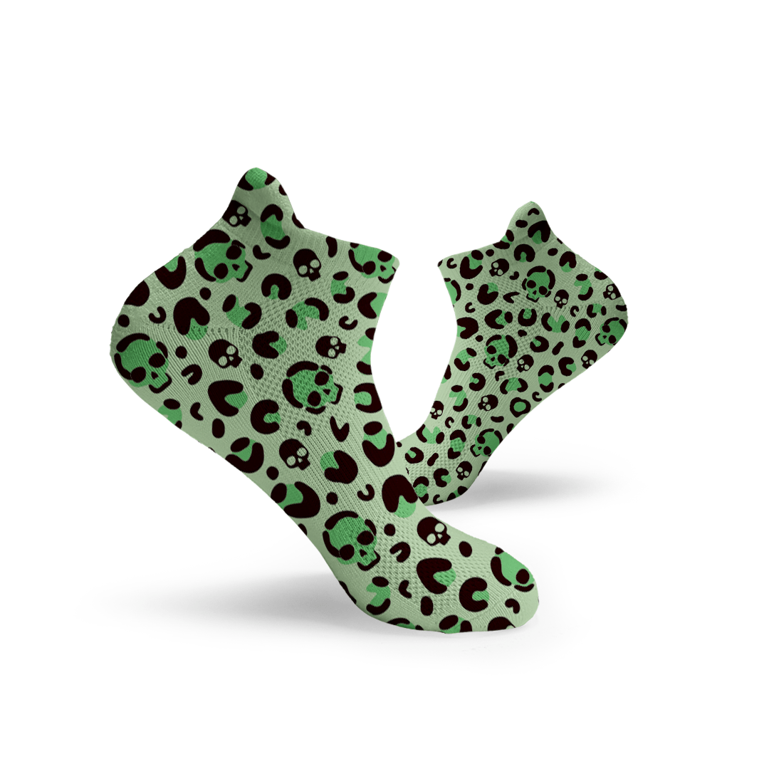 Leopard Skulls Ankle Socks - RXROX