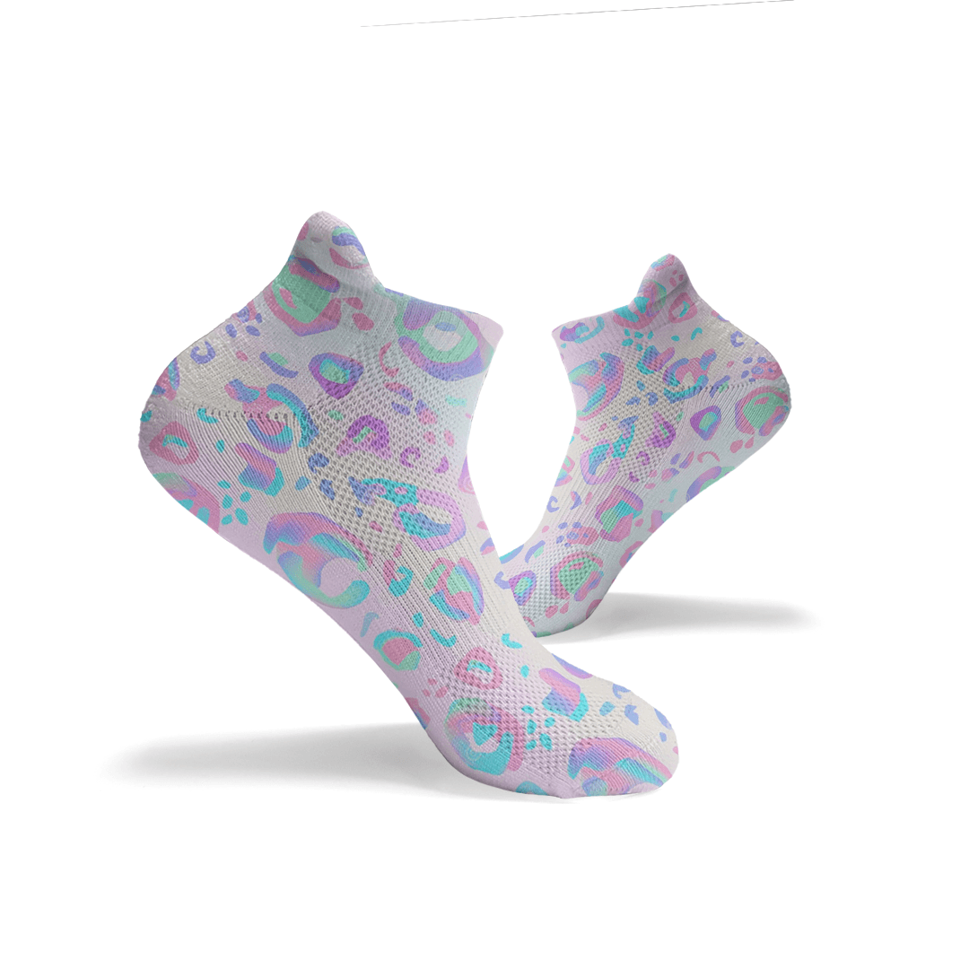 Leopard Print Ankle Socks - RXROX