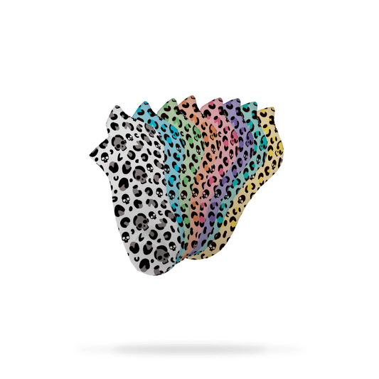 Leopard Skulls Ankle Socks - RXROX