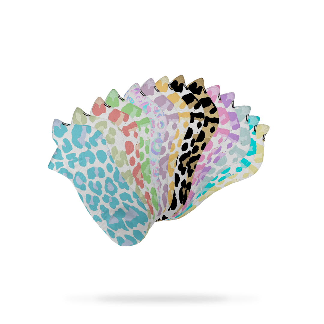 Leopard Print Ankle Socks - RXROX