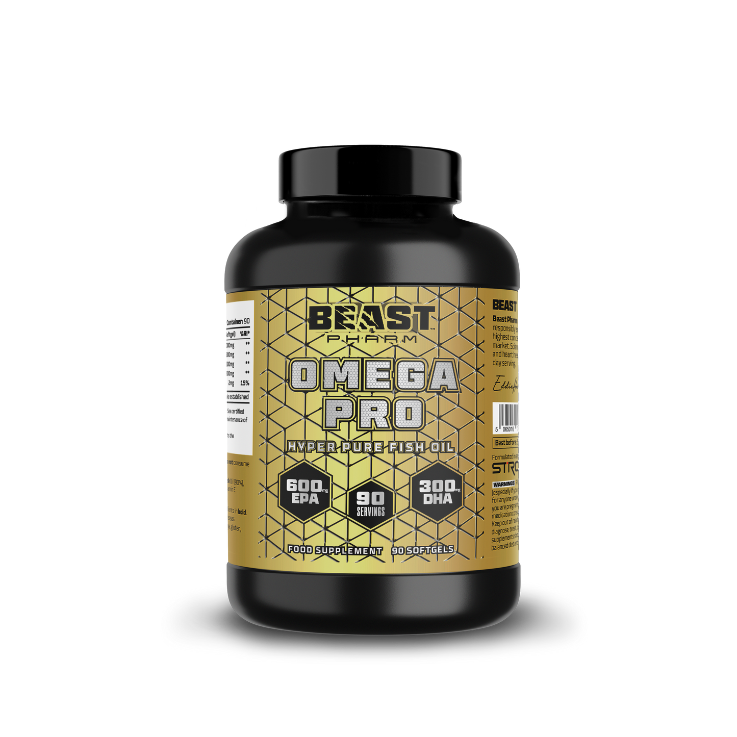 Omega 3 Pro - Hyper Pure Fish Oil with 600mg EPA & 300mg DHA - RXROX