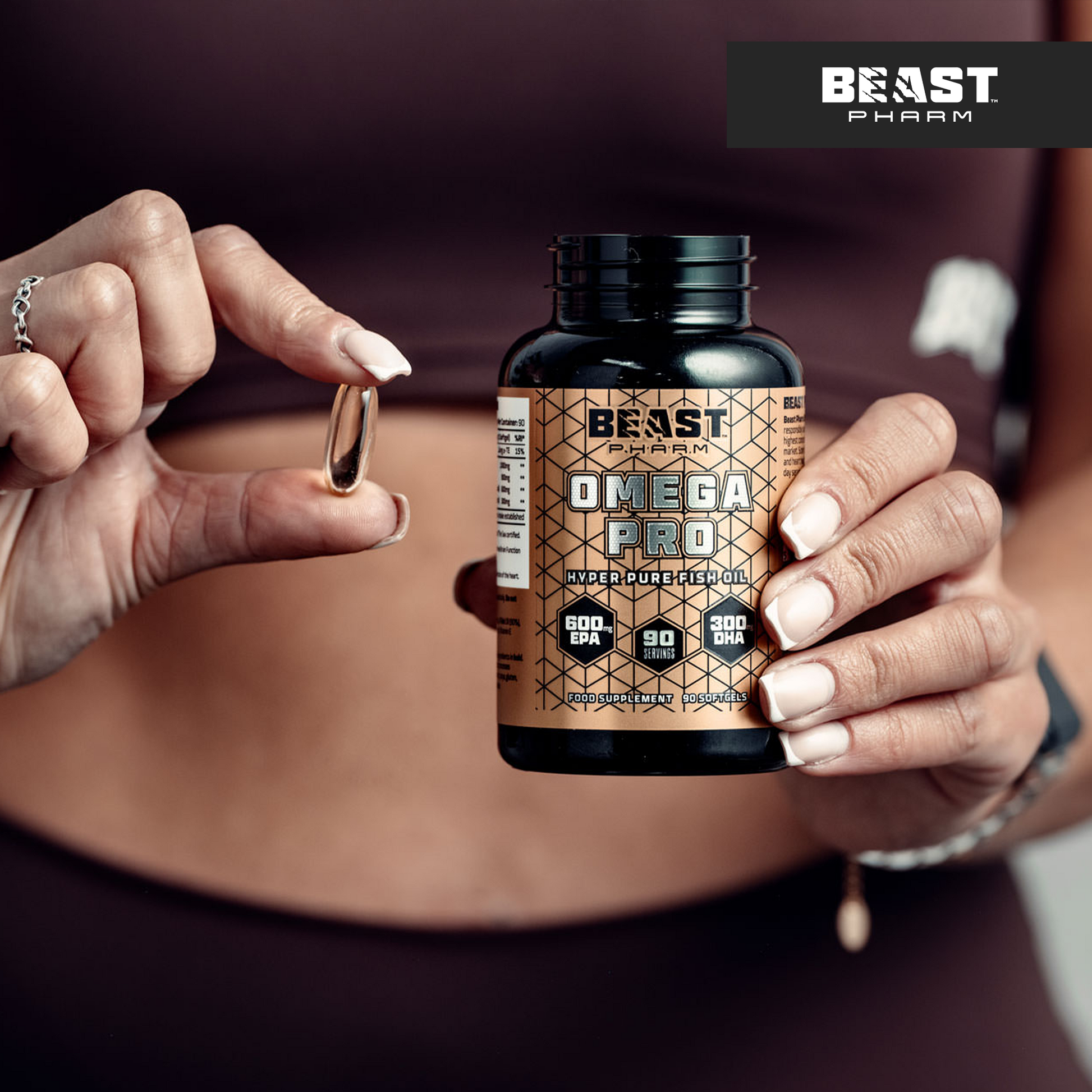 Omega 3 Pro - Hyper Pure Fish Oil with 600mg EPA & 300mg DHA - RXROX