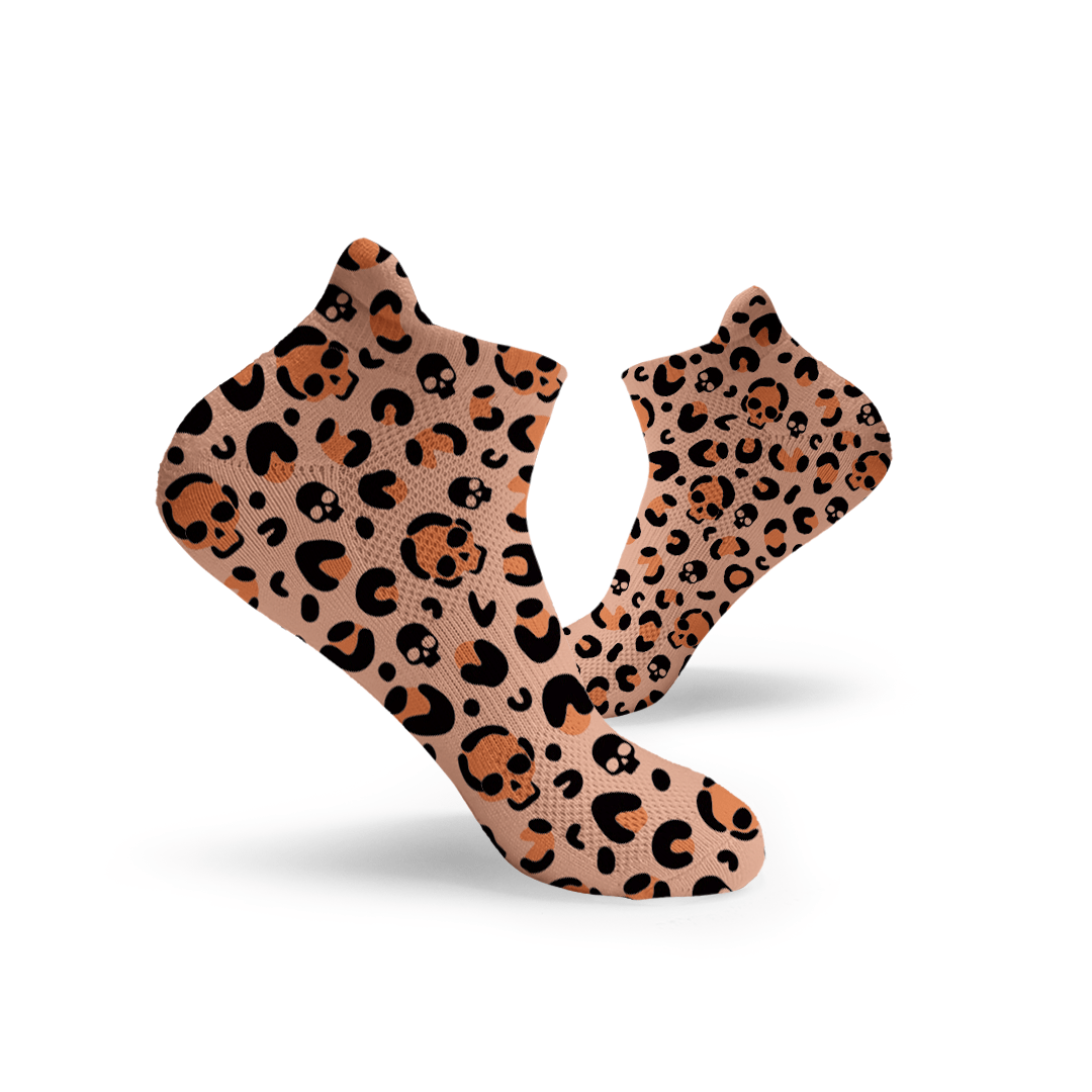 Leopard Skulls Ankle Socks - RXROX