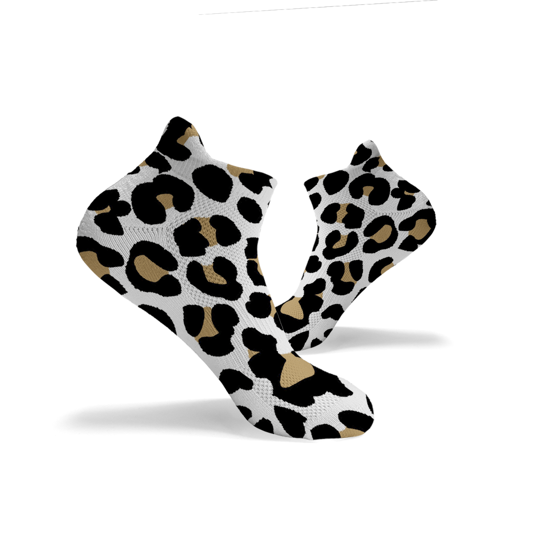 Leopard Print Ankle Socks - RXROX
