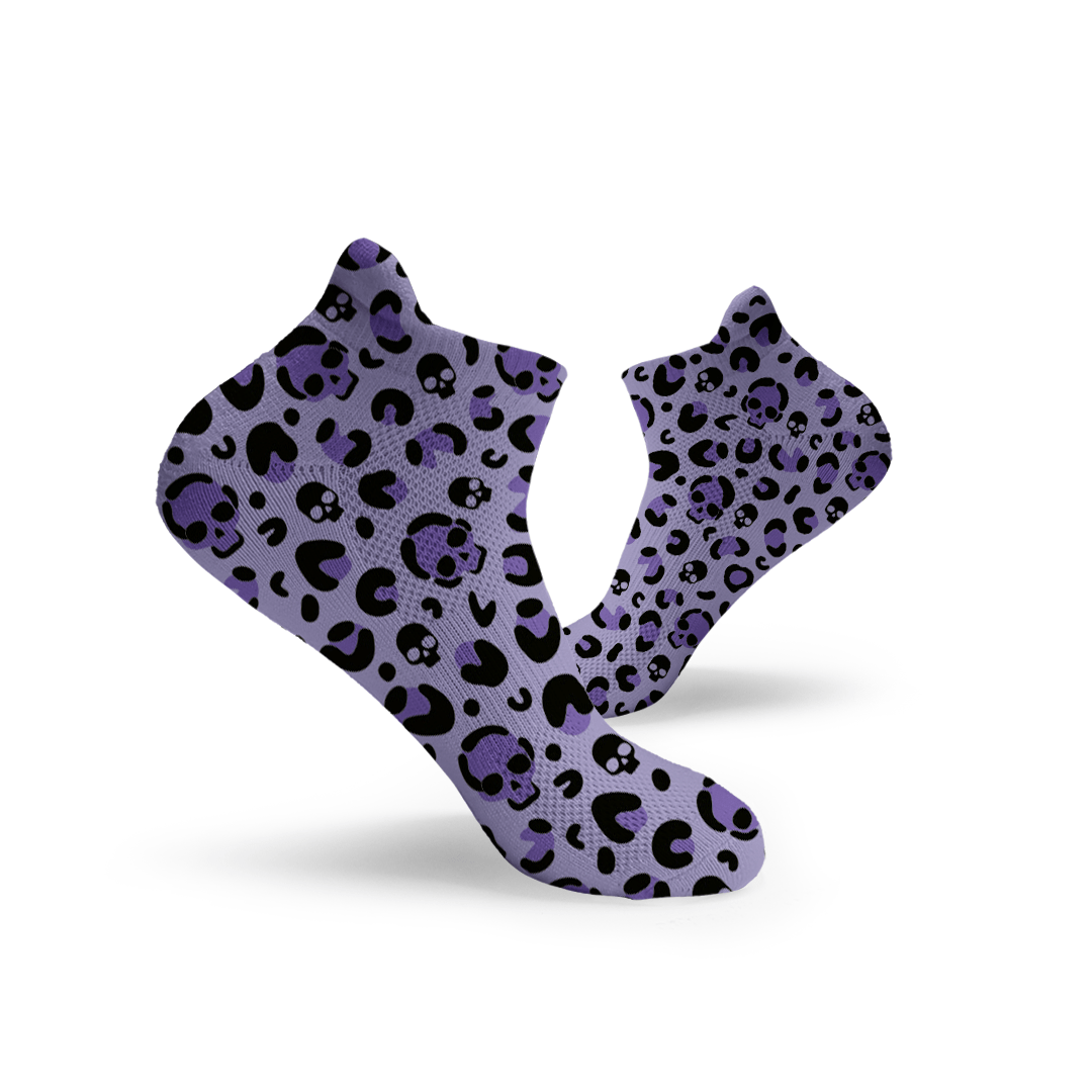 Leopard Skulls Ankle Socks - RXROX