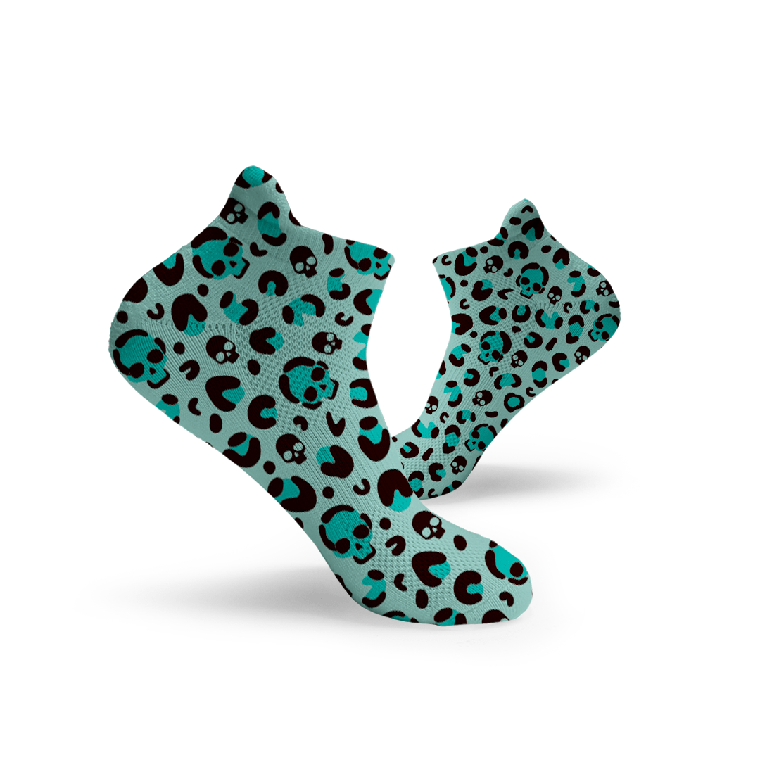 Leopard Skulls Ankle Socks - RXROX
