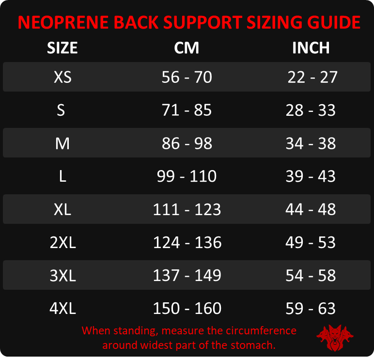 Cerberus Neoprene Back Support Belt (7mm) - RXROX