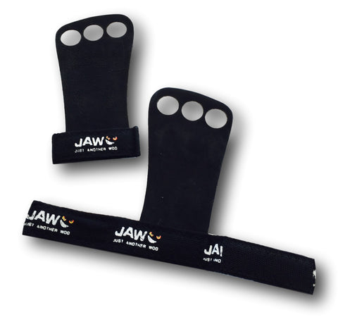 JAW Leather Pull-up Grips | Black | WOD Gear UK | RXROX
